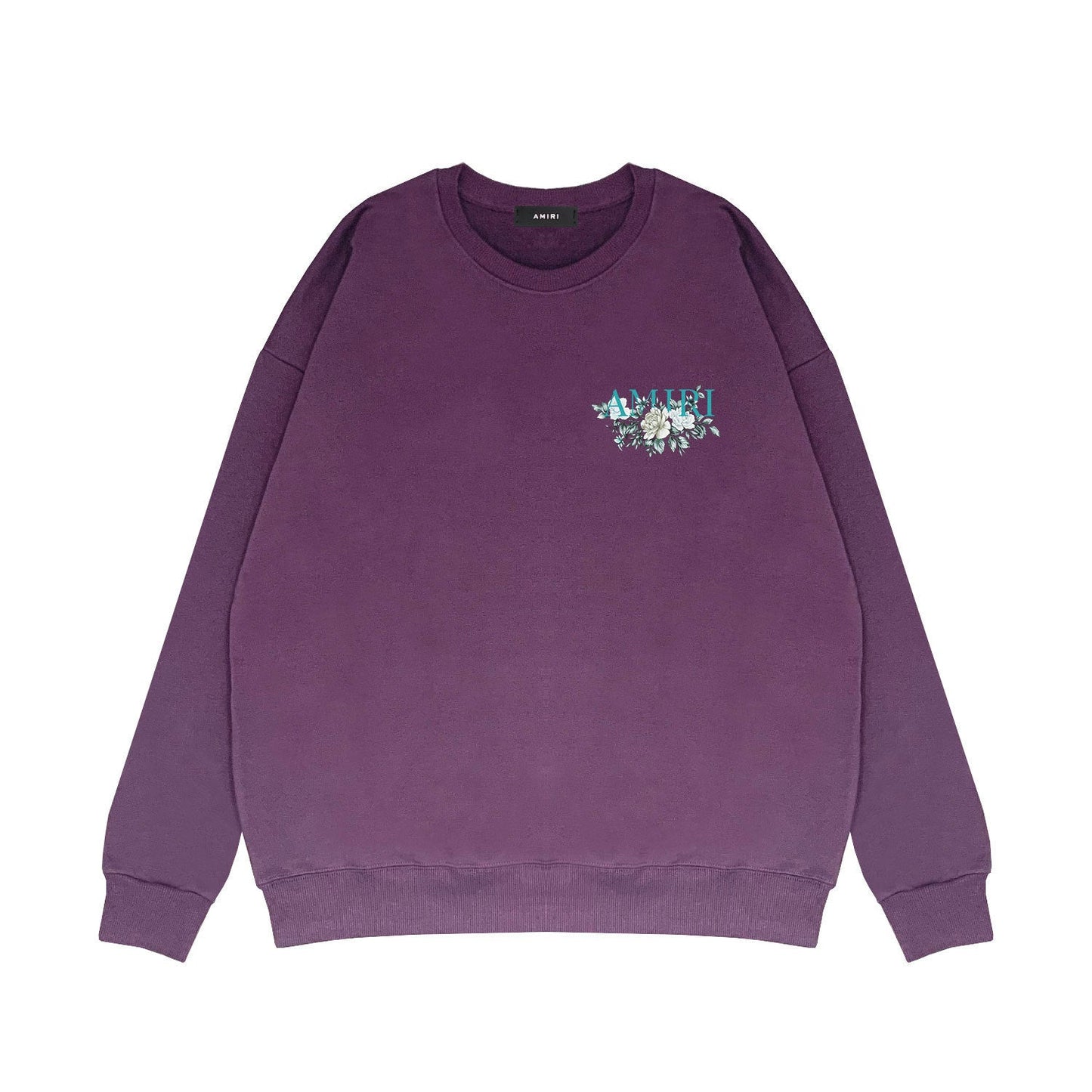 Amiri Long Sleeved Shirt Fashion Brand Crew Sweatshirts round Neck Sweater