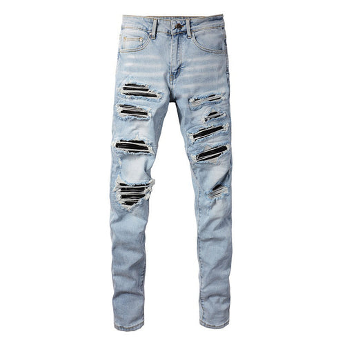 Amiri Jeans Patch Ripped Slim Fit Slimming #1307