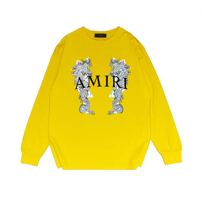 Amiri Long Sleeve Shirt Long Sleeve Long-Sleeved T-Shirt Blouse