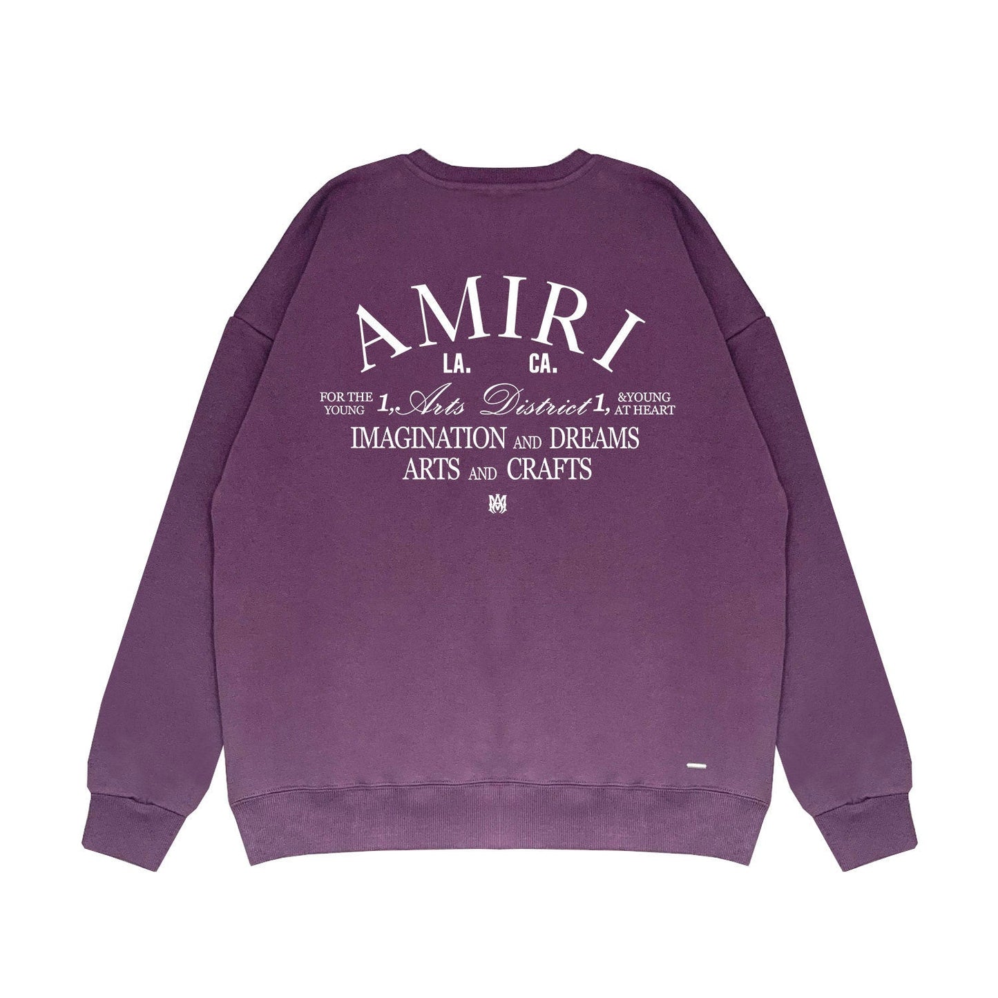 Amiri Long Sleeved Shirt Fashion Brand Crew Sweatshirts round Neck Sweater