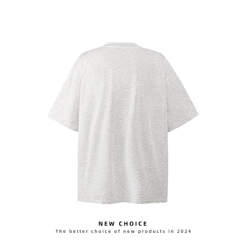 American vintage street T-shirt retro men's summer loose casual half-sleeved shirt