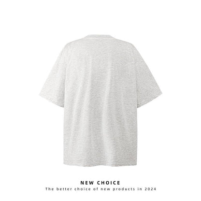American vintage street T-shirt retro men's summer loose casual half-sleeved shirt