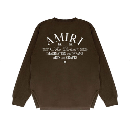 Amiri Long Sleeve Shirt Long Sleeve Long-Sleeved T-shirt Blouse