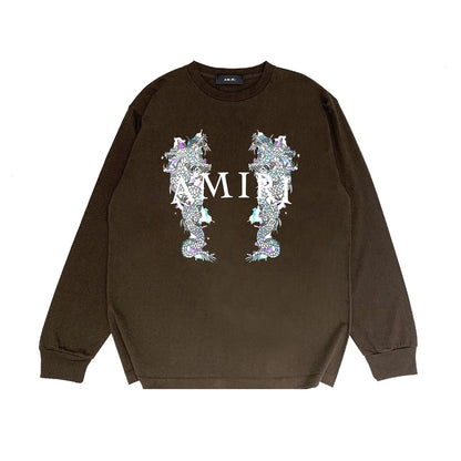 Amiri Long Sleeve Shirt Long Sleeve Long-Sleeved T-Shirt Blouse