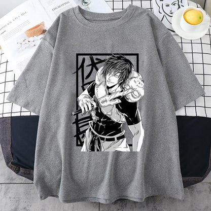 2024New Fushiguro Toji T Shirt Fashion Anime Harajuku Tees