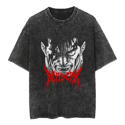 2024Streetwear Tshirt Japanese Anime Graphic Vintage Washed (Part 2)
