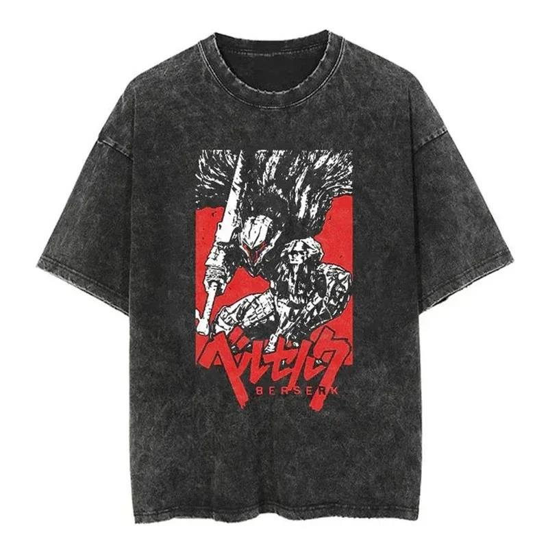 2024Streetwear Tshirt Japanese Anime Graphic Vintage Washed (Part 2)