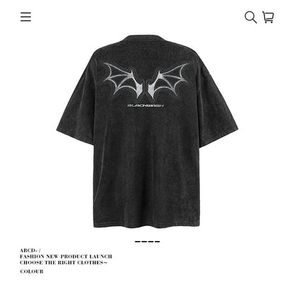 American vintage street T-shirt men's loose cotton