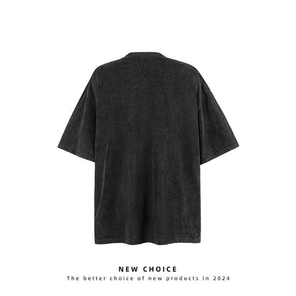 American vintage street T-shirt retro men loose