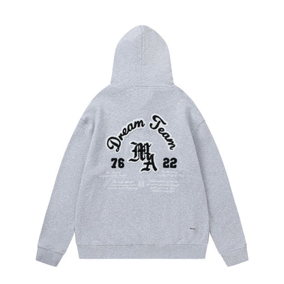 Amiri Hoodie AMI Towel Embroidered Letter Pattern Hooded Sweater for Men and Women