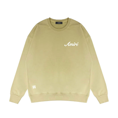 Amiri Long Sleeved Shirt Fashion Brand Crew Sweatshirts round Neck Sweater