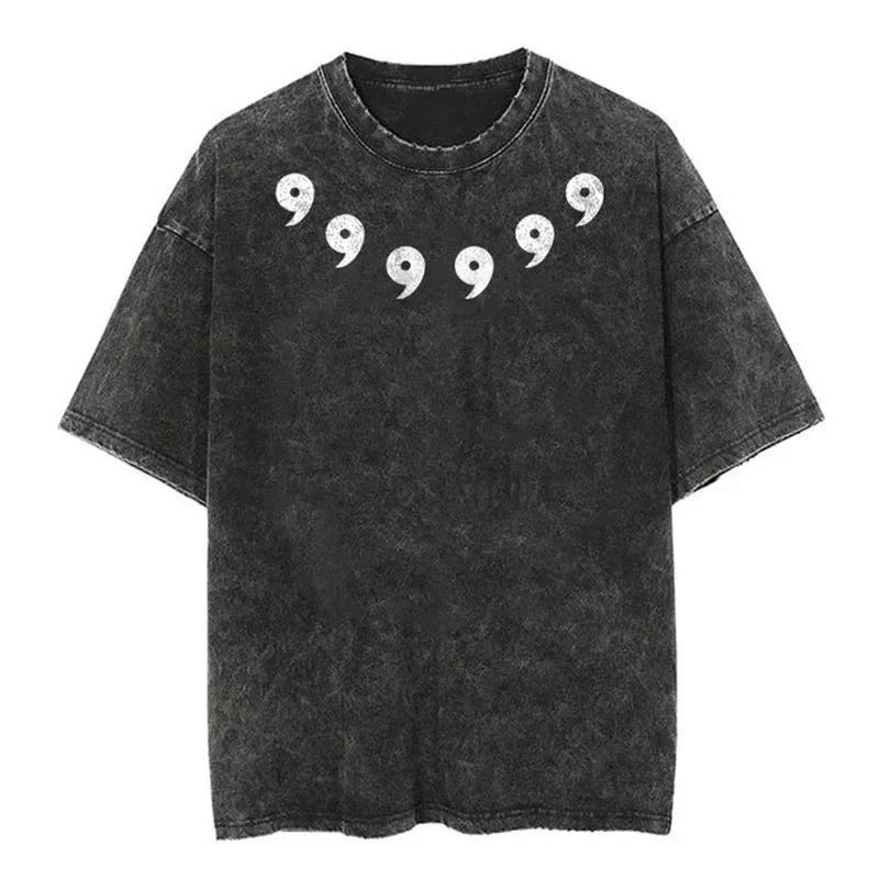 2024Streetwear Tshirt Japanese Anime Graphic Vintage Washed (Part 2)