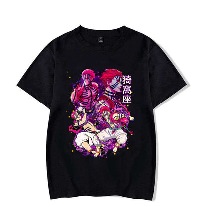 2024New Anime Akaza Printing T Shirt Men Women T-Shirt Haraj