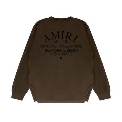 Amiri Long Sleeve Shirt Long Sleeve Long-Sleeved T-shirt Blouse