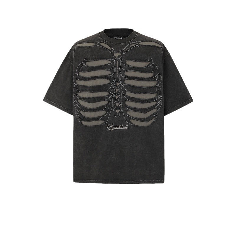 American vintage street T-shirt men's loose cotton