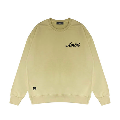 Amiri Long Sleeved Shirt Fashion Brand Crew Sweatshirts round Neck Sweater