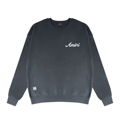Amiri Long Sleeved Shirt Fashion Brand Crew Sweatshirts round Neck Sweater