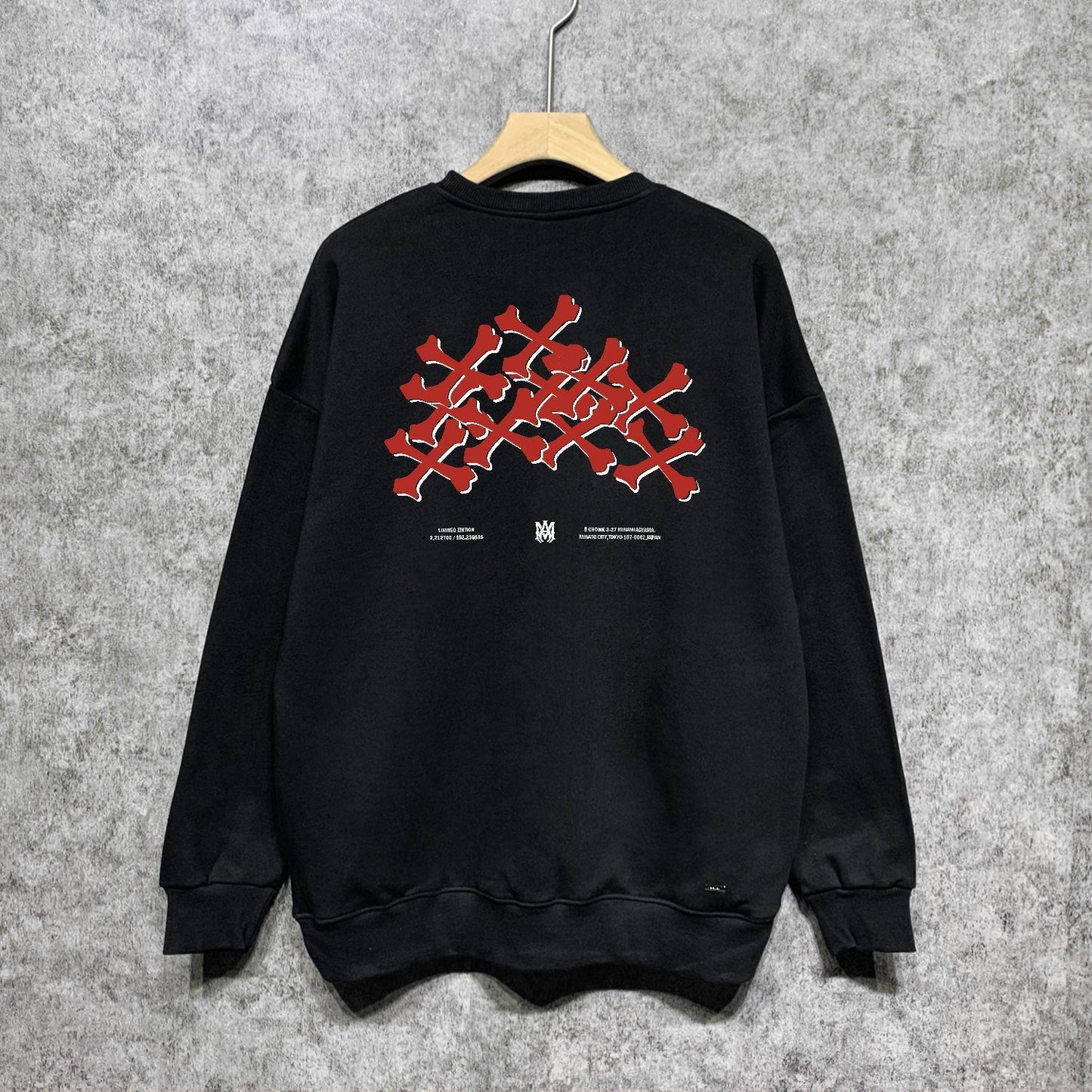 Amiri Long Sleeved Shirt Fashion Brand Crew Sweatshirts round Neck Sweater