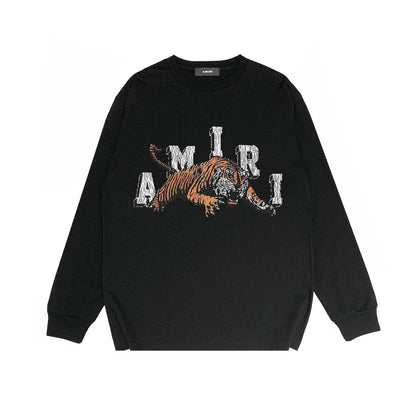 Amiri Long Sleeve Shirt Fashion Brand Long Sleeve Long-Sleeved T-shirt Blouse
