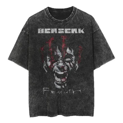 2024Streetwear Tshirt Japanese Anime Graphic Vintage Washed (Part 2)