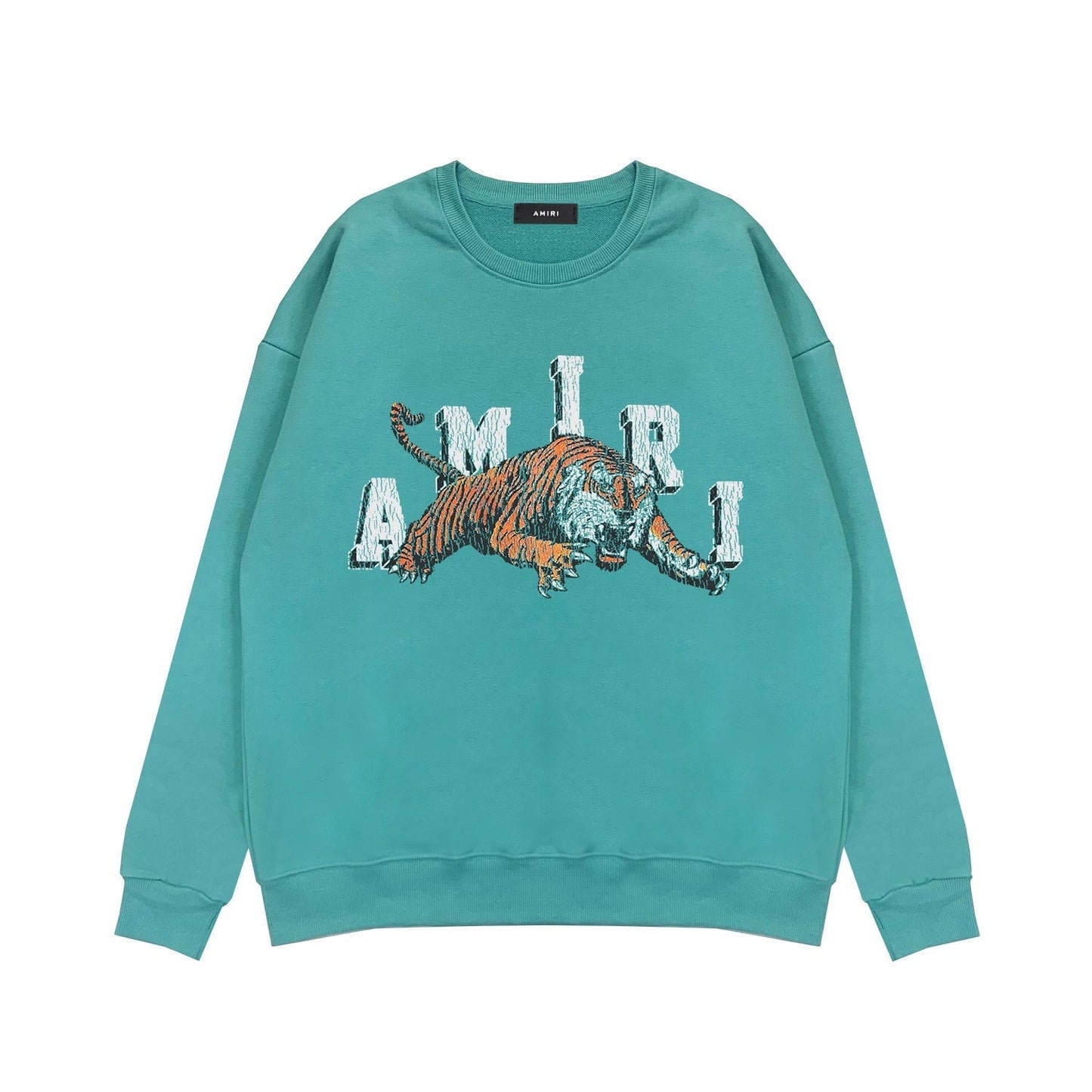 Amiri Long Sleeved Shirt Fashion Brand Crew Sweatshirts round Neck Sweater