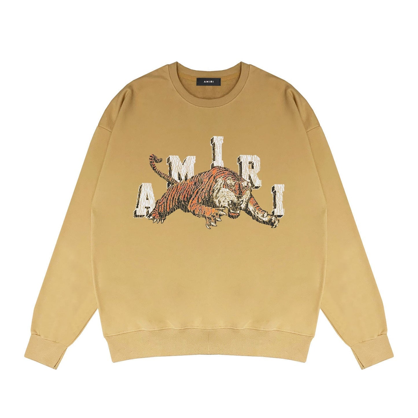 Amiri Long Sleeved Shirt Fashion Brand Crew Sweatshirts round Neck Sweater