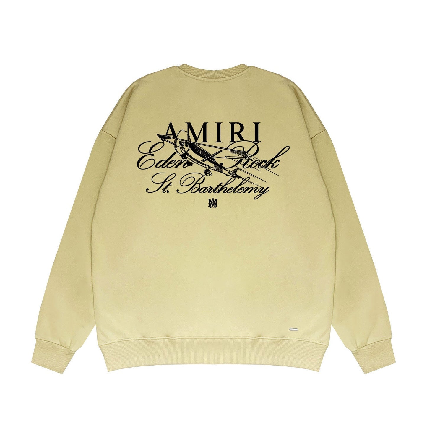 Amiri Long Sleeved Shirt Fashion Brand Crew Sweatshirts round Neck Sweater