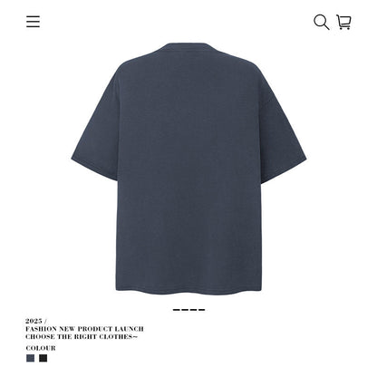 American vintage street T-shirt men's vintage cotton summer