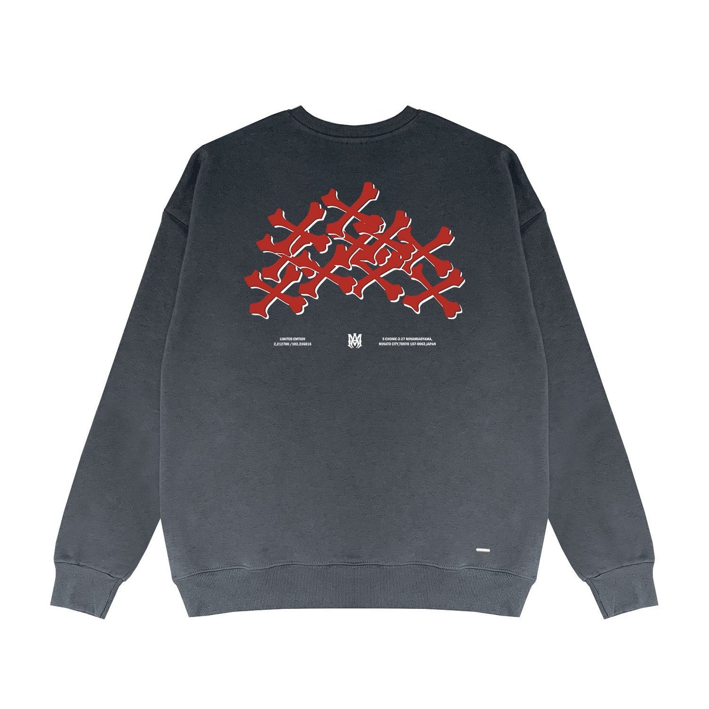 Amiri Long Sleeved Shirt Fashion Brand Crew Sweatshirts round Neck Sweater