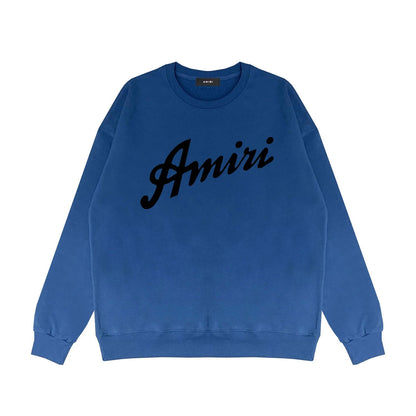 Amiri Long Sleeved Shirt Fashion Brand Crew Sweatshirts round Neck Sweater