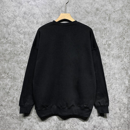 Amiri Long Sleeved Shirt Fashion Brand Crew Sweatshirts round Neck Sweater