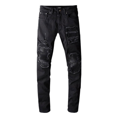 Amiri Jeans Casual Splash-Ink Painted Slim Jeans for Men