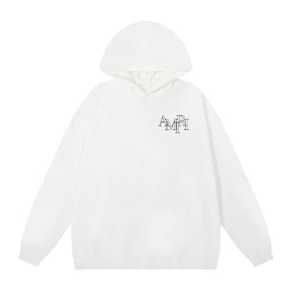 Amiri Hoodie AMI Letter logo print hooded sweater for men and women