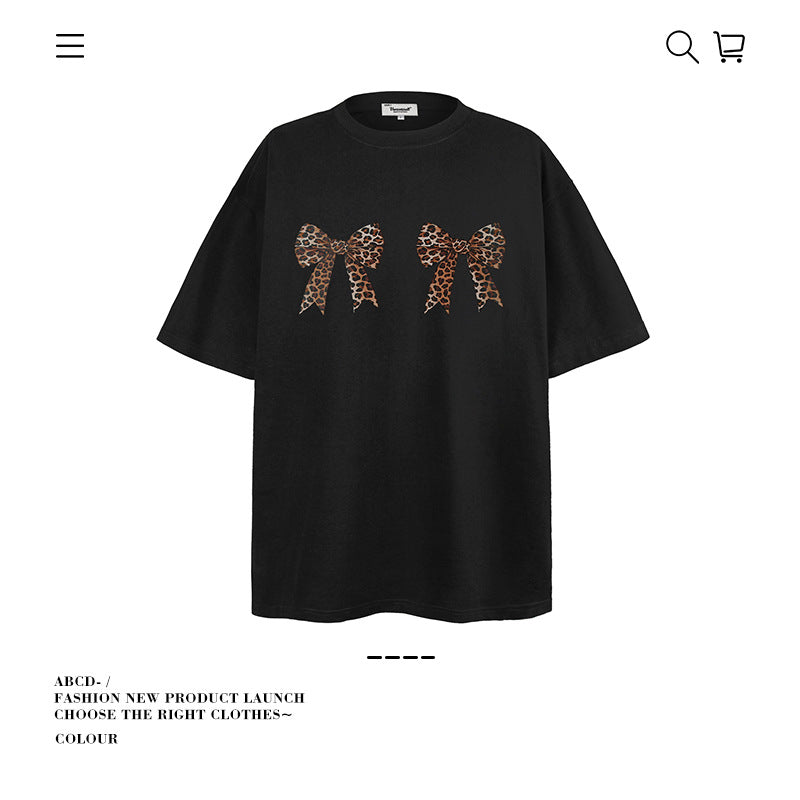 American vintage street T-shirt cotton vintage men's summer loose