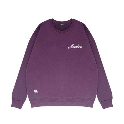 Amiri Long Sleeved Shirt Fashion Brand Crew Sweatshirts round Neck Sweater