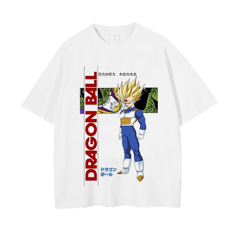 2024Men Dragon Ball Z T Shirt Anime Japanese Printed T-shirt