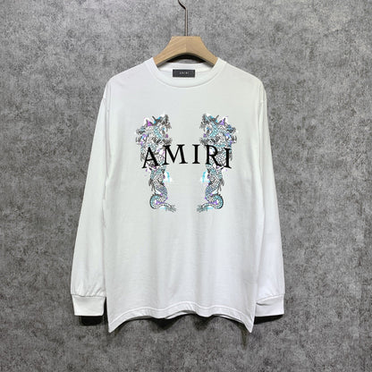 Amiri Long Sleeve Shirt Long Sleeve Long-Sleeved T-Shirt Blouse