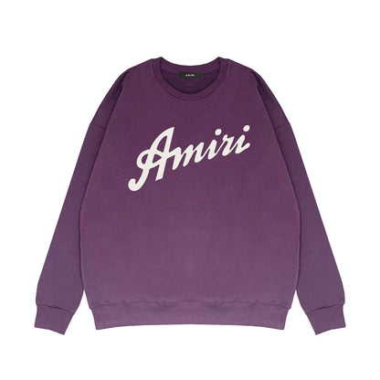 Amiri Long Sleeved Shirt Fashion Brand Crew Sweatshirts round Neck Sweater