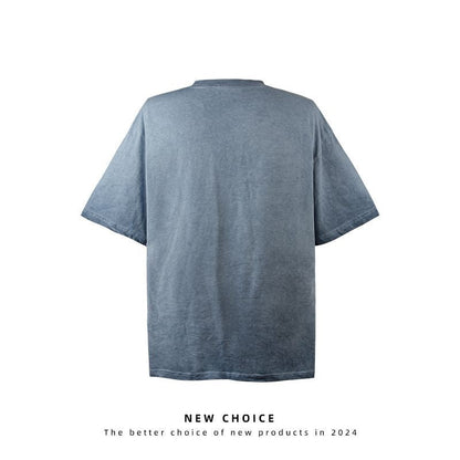 American vintage street T-shirt retro men's loose top