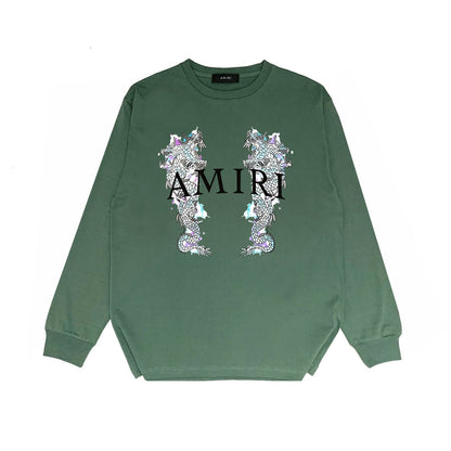Amiri Long Sleeve Shirt Long Sleeve Long-Sleeved T-Shirt Blouse