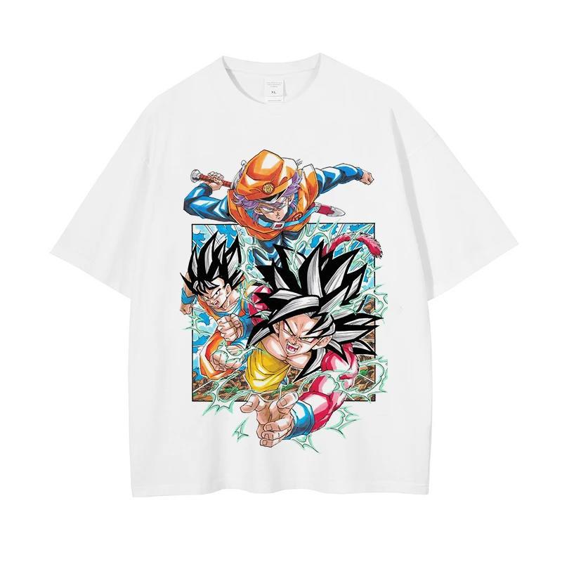 2024Men Dragon Ball Z T Shirt Anime Japanese Printed T-shirt