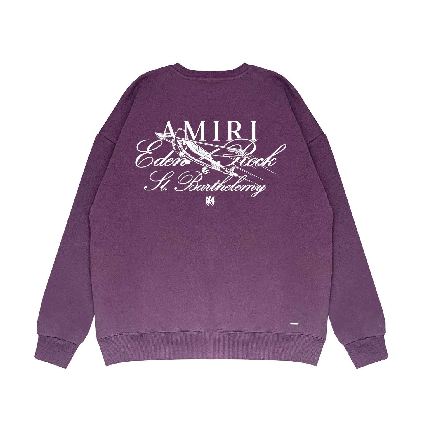 Amiri Long Sleeved Shirt Fashion Brand Crew Sweatshirts round Neck Sweater