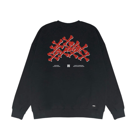 Amiri Long Sleeved Shirt Fashion Brand Crew Sweatshirts round Neck Sweater