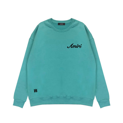 Amiri Long Sleeved Shirt Fashion Brand Crew Sweatshirts round Neck Sweater