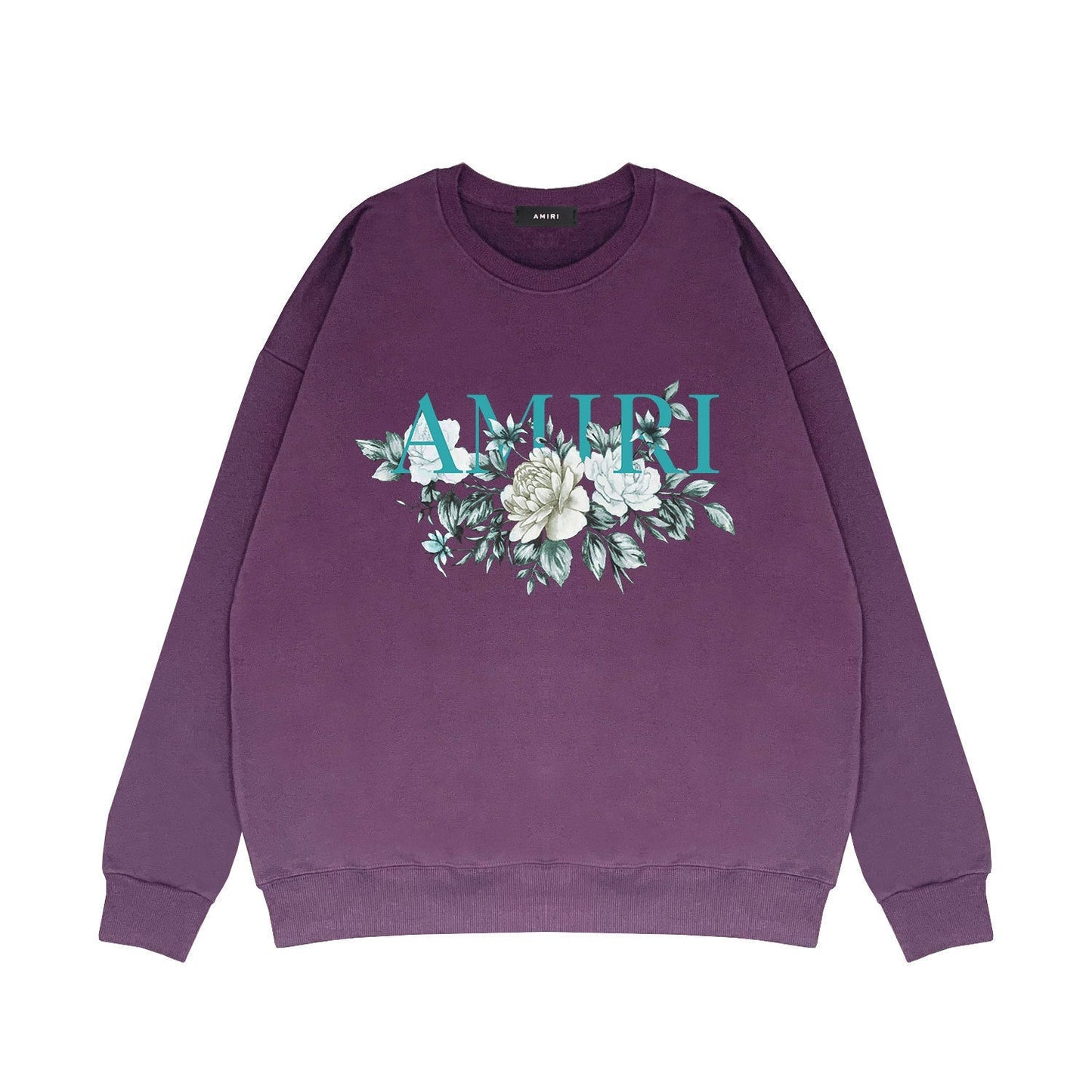 Amiri Long Sleeved Shirt Fashion Brand Crew Sweatshirts round Neck Sweater