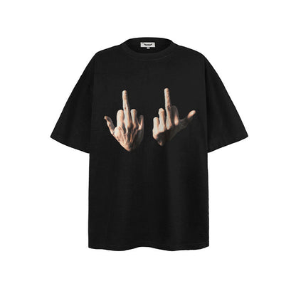 American vintage street T-shirt men's and women's loose tops