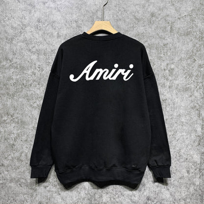 Amiri Long Sleeved Shirt Fashion Brand Crew Sweatshirts round Neck Sweater