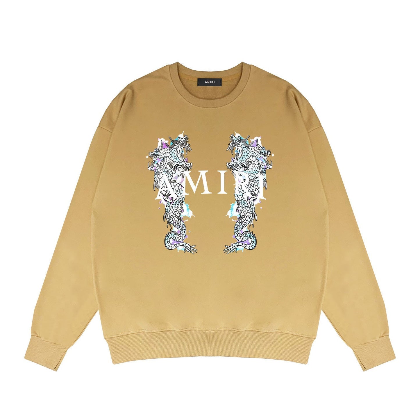 Amiri Long Sleeve Shirt Crew Sweatshirts Crew Neck Sweater