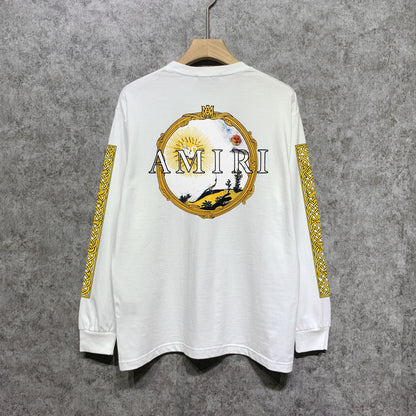 Amiri Long Sleeve Shirt Long Sleeve Long-Sleeved T-shirt Blouse