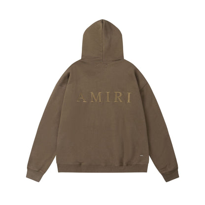Amiri Hoodie OW Embroidery Letter Hooded Sweater for Men and Women